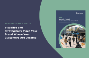 Cover of the Dynamic Footfall brochure: Visualise and Strategically Place Your Brand Where Your Customers Are Located